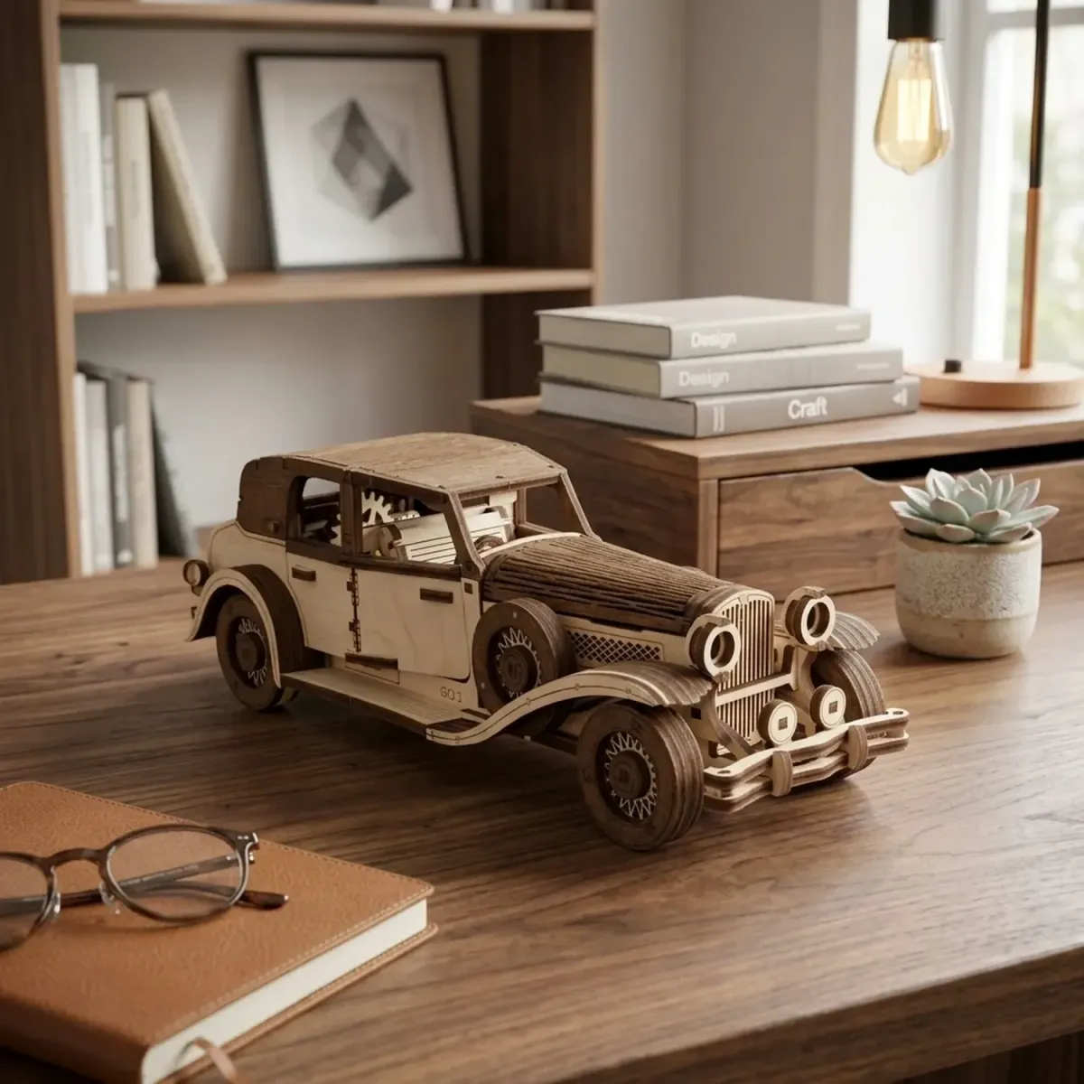 Wooden Ferdinand Puzzle Classic Heavy Vehicle Mechanical Assembly